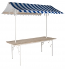 Market Stand France Blue/white